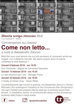 Come non letto... - Oratorio dei Chiostri