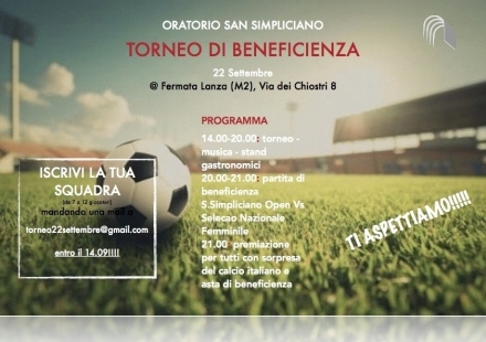 Torneo di beneficenza - Oratorio dei Chiostri