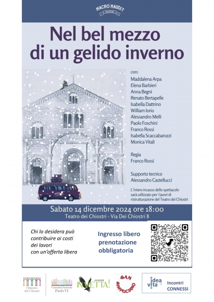 Spettacolo nel e per il Teatro dei Chiostri - Oratorio dei Chiostri